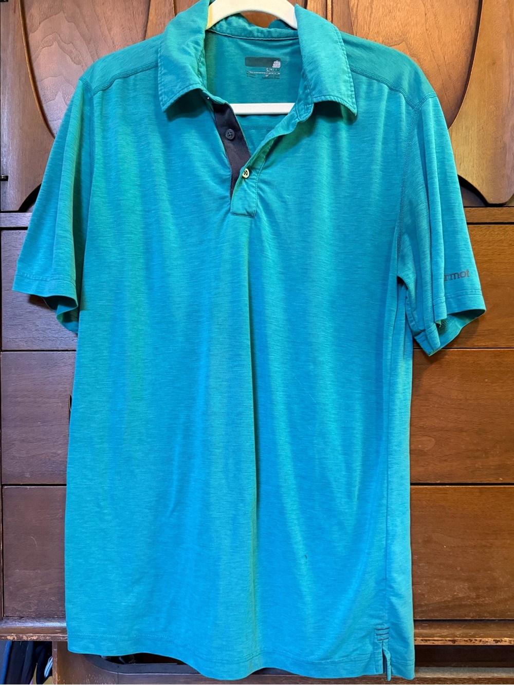 Marmot Men's Teal Performance Polo - Picture 1 of 3